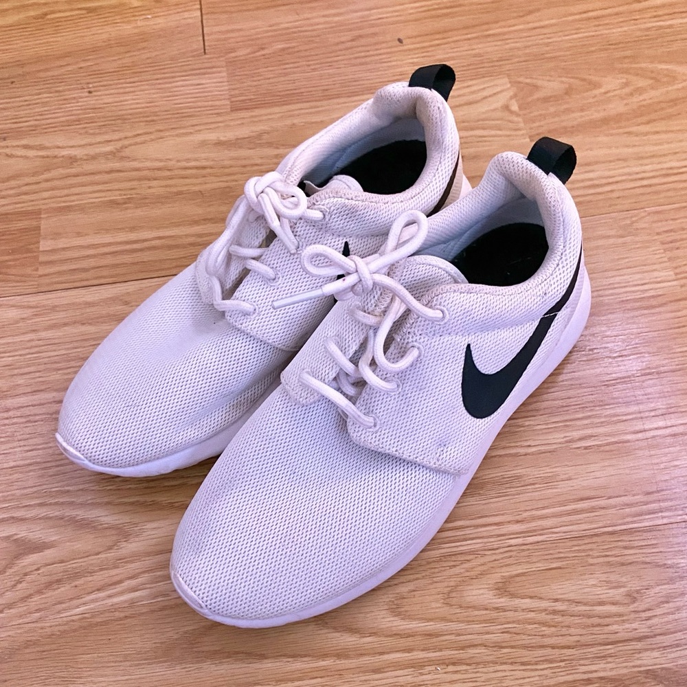 White Nike sneakers